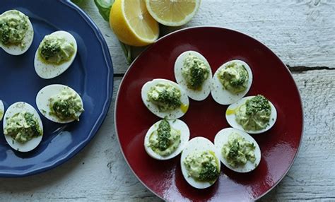 pesto-deviled-eggs-easy-home-meals image