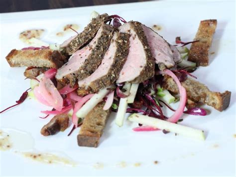 duck-pastrami-pickled-red-onion-mustard-rye-toast image
