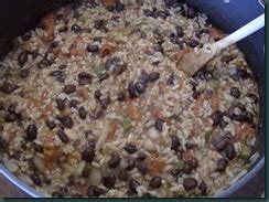 cajun-black-beans-and-rice-recipe-premeditated image