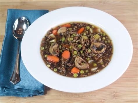 slow-cooker-wild-rice-and-mushroom-soup-cdkitchen image