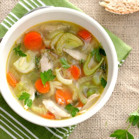 chicken-vegetable-soup-with-green-garlic-tastefood image