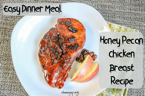 easy-dinner-meal-honey-pecan-chicken-breast image