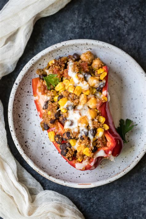spicy-vegetarian-quinoa-stuffed-bell-peppers-krolls image