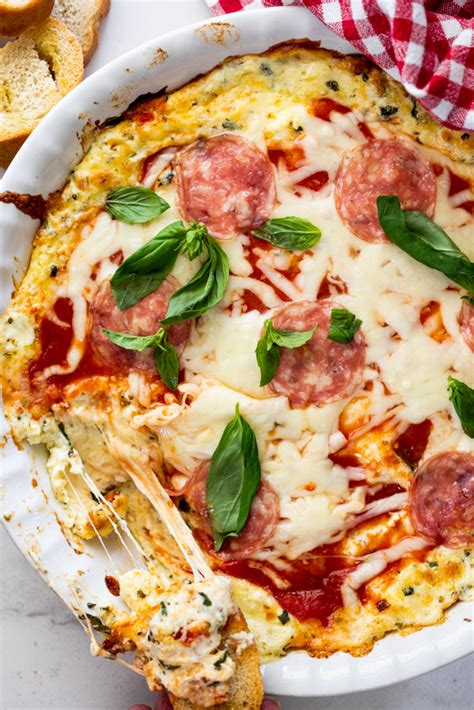 easy-cheesy-pizza-dip-simply-delicious image