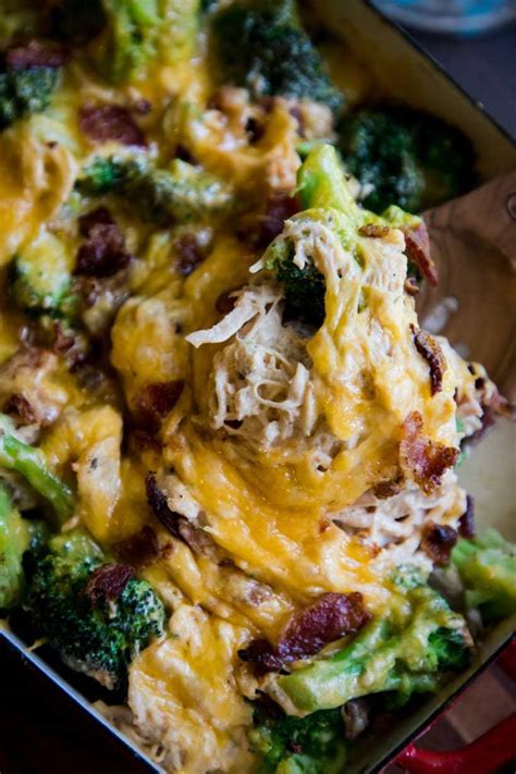 keto-cheesy-bacon-broccoli-ranch-chicken-casserole image