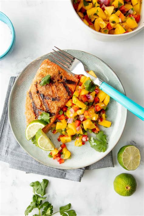quick-and-easy-grilled-salmon-with-mango-salsa image