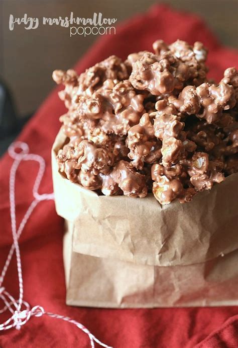 fudgy-marshmallow-popcorn-homemade-chocolate image