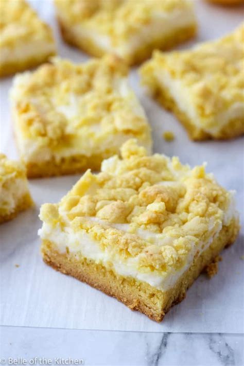 easy-lemon-cheesecake-bars-belle-of-the-kitchen image