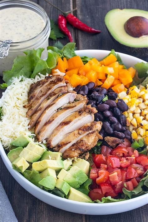 taco-salad-with-tequila-lime-chicken-homemade image