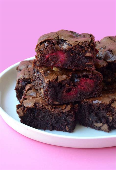 raspberry-chocolate-brownies-quick-and-easy image