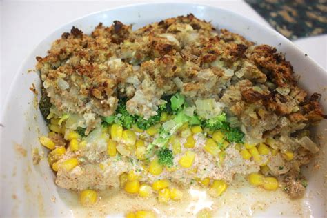 one-dish-chicken-and-stuffing-casserole-mr-b-cooks image
