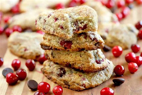 cranberry-chocolate-chip-scones-recipe-for-breakfast image