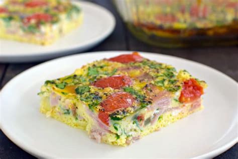 ham-and-tomato-egg-bake-recipe-food-fanatic image