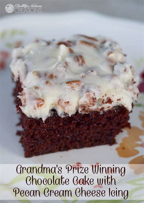 chocolate-cake-with-pecan-cream-cheese-icing image