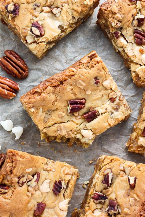white-chocolate-butter-pecan-blondies-baker-by-nature image