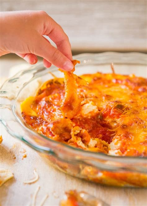 baked-triple-cheese-salsa-chip-dip-recipe-averie-cooks image