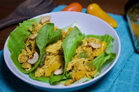 healthy-chicken-curry-lettuce-wraps-rdrx-nutrition image