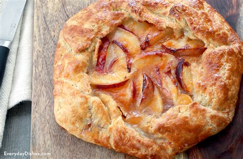 rustic-peach-tart-recipe-everyday-dishes-baking image