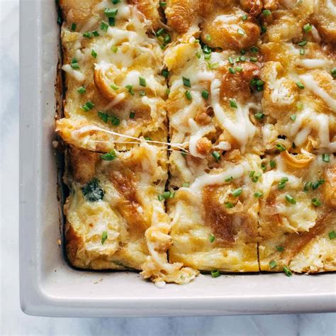 egg-and-croissant-brunch-bake-recipe-pinch-of-yum image
