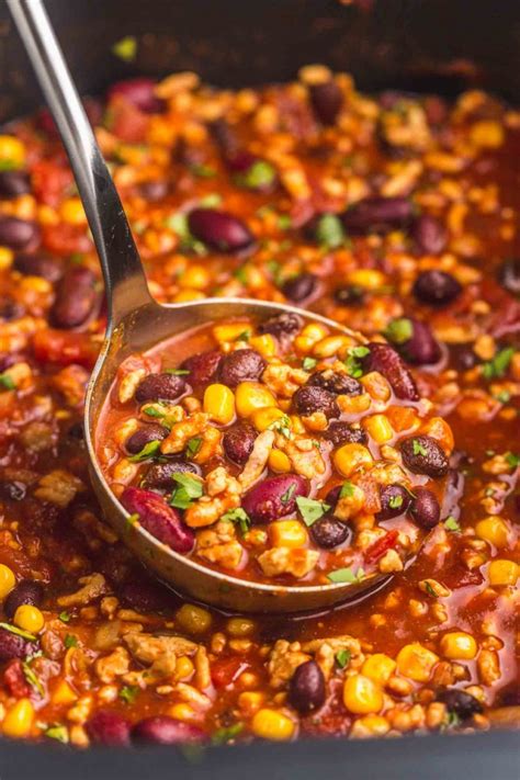 slow-cooker-turkey-chili-easy-healthy-little-sunny image