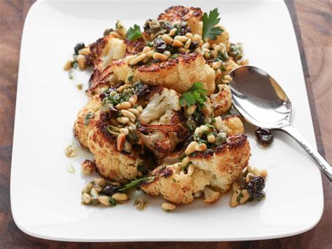 roasted-cauliflower-with-pine-nut-raisin-and-caper image