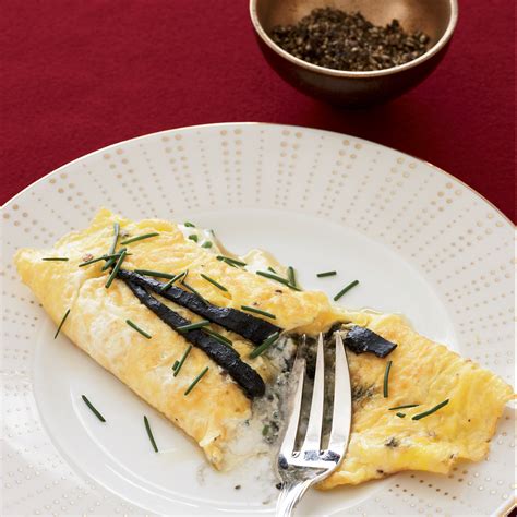 omelet-with-pressed-caviar-and-sour-cream-food image