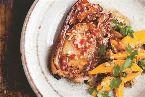 spiced-pork-chops-with-ginger-and-mango-relish image