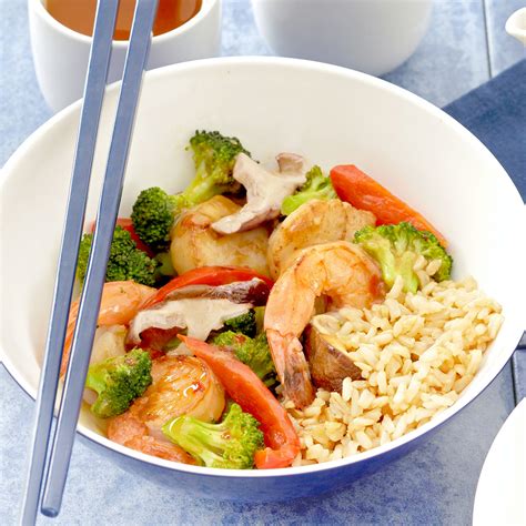shrimp-and-scallop-vegetable-stir-fry image