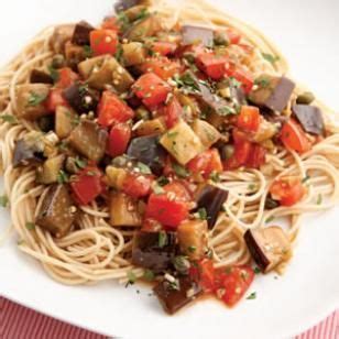 eggplant-pomodoro-pasta-mediterranean-recipe-sparkrecipes image