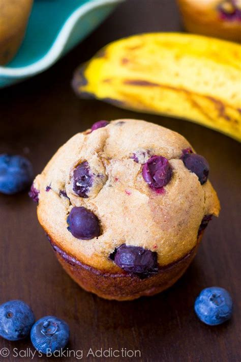 skinny-banana-blueberry-muffins-sallys-baking-addiction image