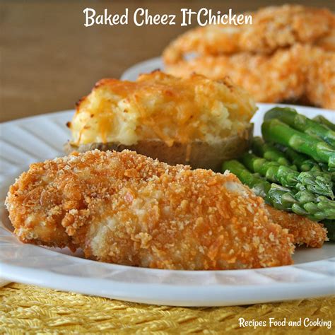 baked-cheez-it-chicken-recipes-food-and-cooking image