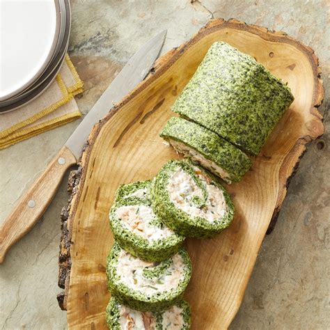 smoked-salmon-spinach-roulade-eatingwell image