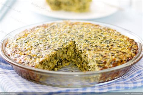 spinach-cheddar-and-rice-pie image