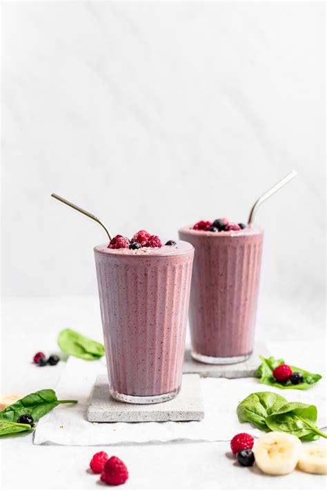 antioxidant-mixed-berry-smoothie-ambitious-kitchen image