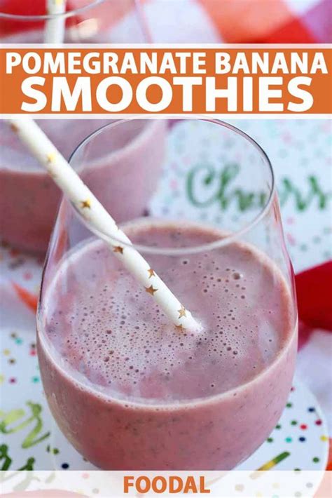 healthy-and-nutritious-pomegranate-banana-smoothie image