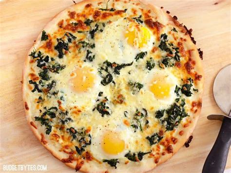 eggs-florentine-breakfast-pizza-recipe-budget-bytes image