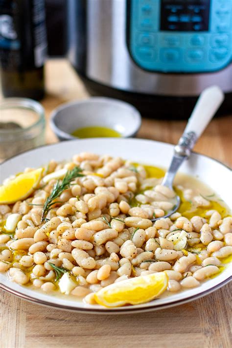 instant-pot-white-beans-with-rosemary-garlic image