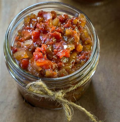 easy-fresh-balsamic-tomato-chutney-recipe-hostess image