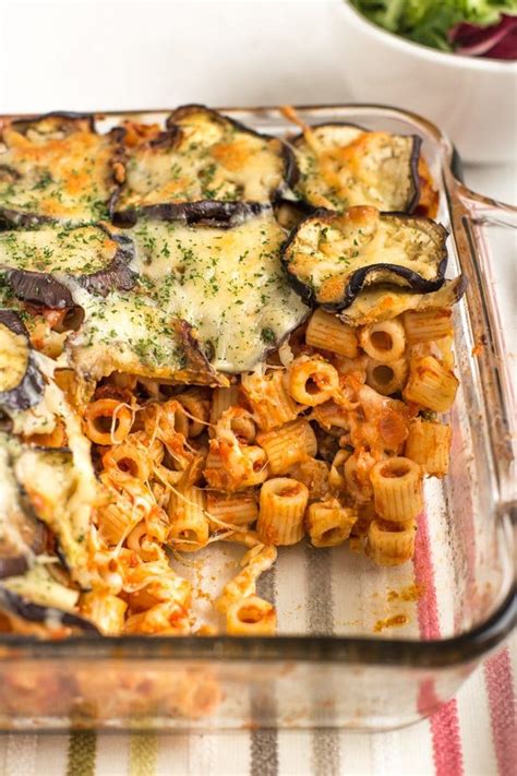 three-cheese-eggplant-parmesan-pasta-bake-easy image