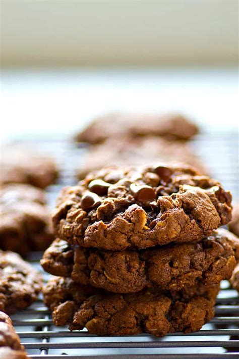 soft-and-chewy-double-chocolate-oatmeal-cookies image