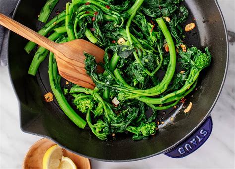 sauted-broccoli-rabe-recipe-love-and-lemons image