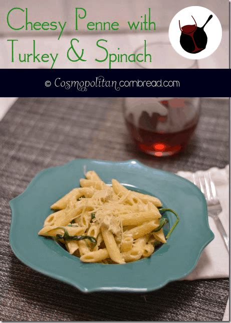 cheesy-penne-with-turkey-spinach-a-good-life-farm image