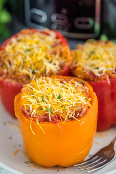 slow-cooker-mexican-stuffed-peppers-sweet-and-savory image