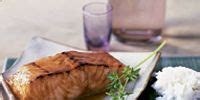 pineapple-and-soy-glazed-salmon-country-living image