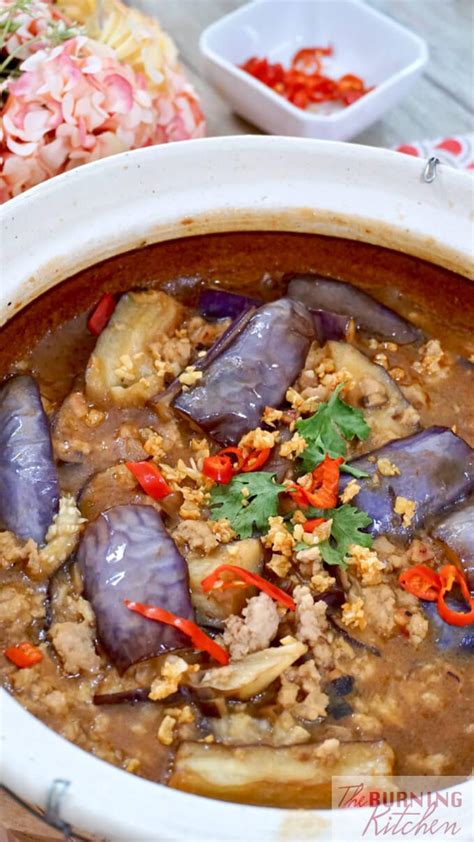 spicy-claypot-eggplant-with-minced-pork-the image