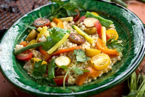 spicy-couscous-salad-with-tomatoes-green-beans image