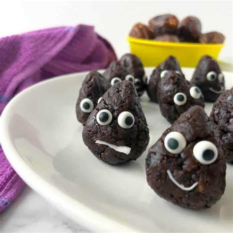 chocolate-energy-bites-poop-emoji-party-style-on image