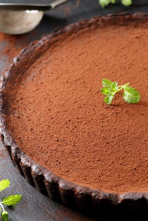 mint-chocolate-tart-my-baking-addiction image