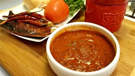 easy-red-salsa-recipe-salsa-roja-de-chile-arbol-youtube image