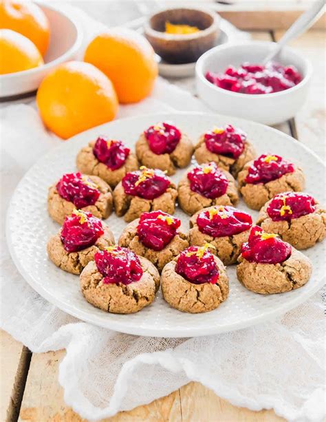 almond-pulp-cookies-cranberry-orange-thumbprints image
